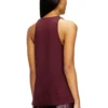 fr-t-ipsya Burgunderrotes Tanktop mit Oval D-Detail fr-t-ipsya Burgunderrotes Tanktop mit Oval D-Detail