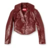 g-ameck Taillierte Jacke aus beschichtetem Stoff
