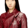 g-ameck Taillierte Jacke aus beschichtetem Stoff