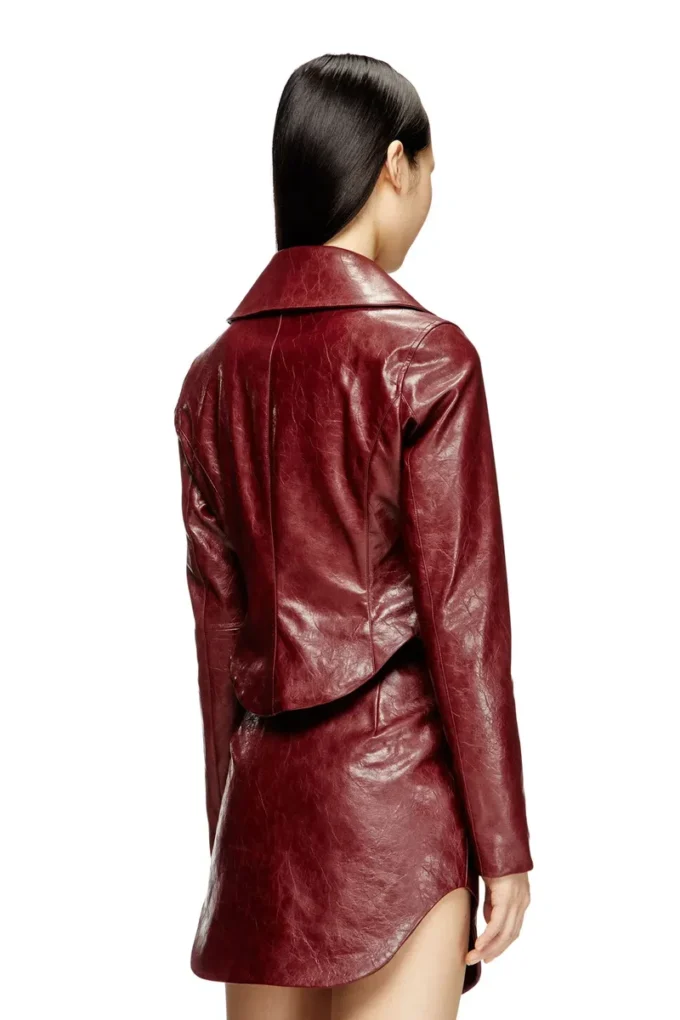 g-ameck Taillierte Jacke aus beschichtetem Stoff