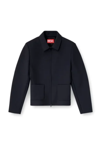 g-cesara-bond Jacke mit Kragen aus neoprenbeschichtetem Stoff