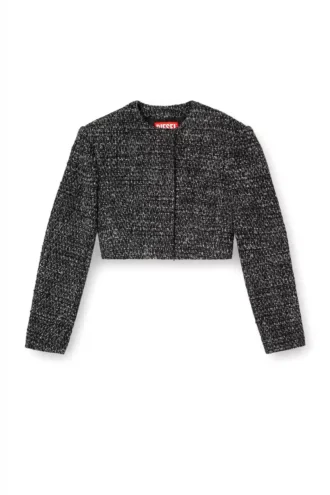 g-crop-g Kurze Jacke aus Bouclé-Stoff