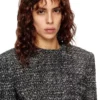 g-crop-g Kurze Jacke aus Bouclé-Stoff
