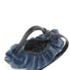 grab-d hobo s Grab-D-Small Scrunched Hobo-Tasche aus behandeltem Denim