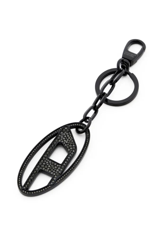 holy-c Metall-Schlüsselanhänger „Oval D” mit Kristallen holy-c Metall-Schlüsselanhänger „Oval D” mit Kristallen