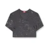 irma-gft Kurzes T-Shirt mit Metallic-Effekt
