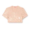 irma-gft Kurzes T-Shirt mit Metallic-Effekt