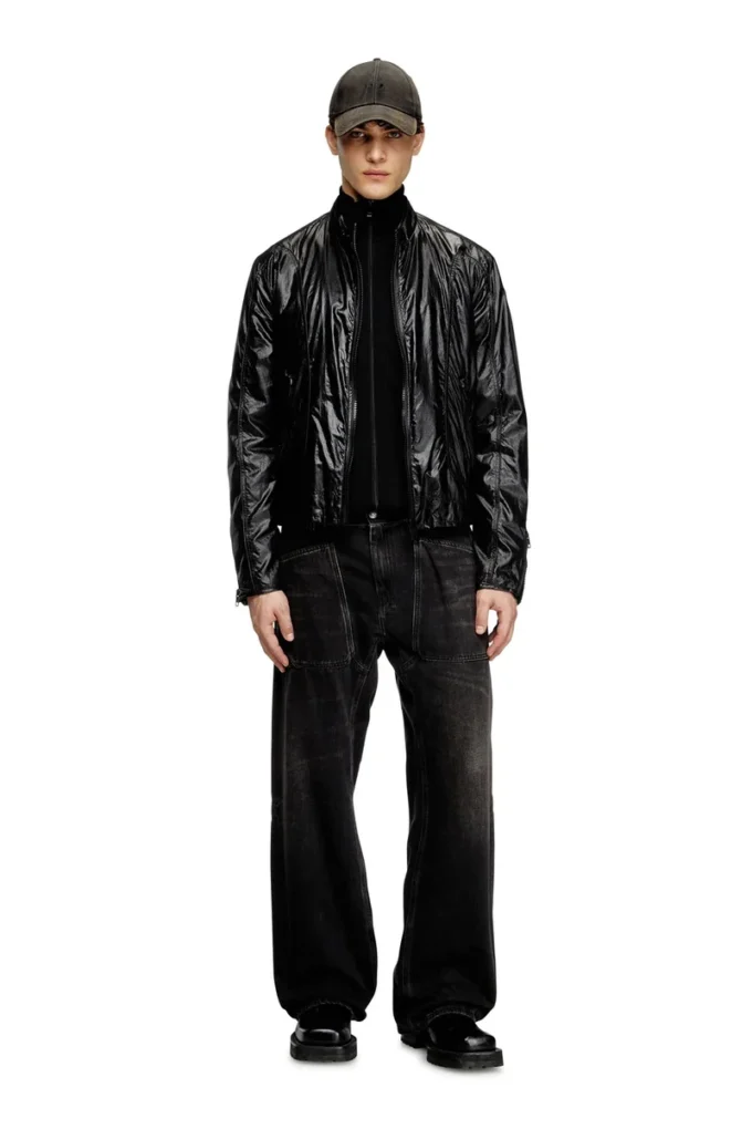 j-clays Bikerjacke aus glänzendem Ripstop