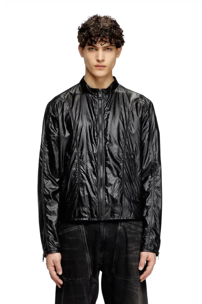 j-clays Bikerjacke aus glänzendem Ripstop