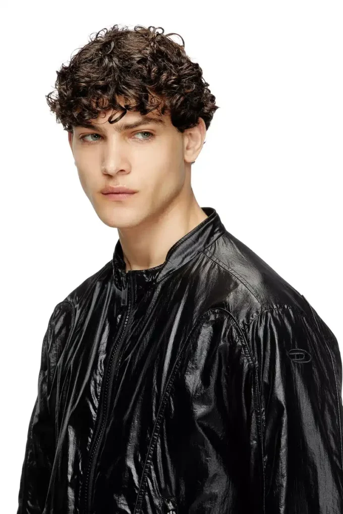 j-clays Bikerjacke aus glänzendem Ripstop