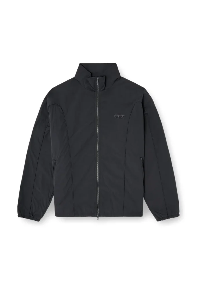 j-five-wrd-akad Jacke aus geknittertem Nylon mit Paspelierung j-five-wrd-akad Jacke aus geknittertem Nylon mit Paspelierung