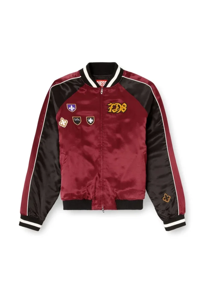 j-foulkes-cp Satin-Souvenirjacke j-foulkes-cp Satin-Souvenirjacke