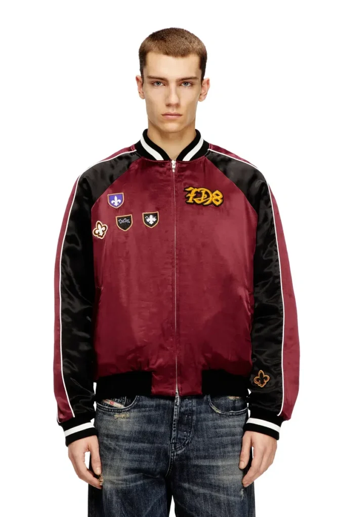 j-foulkes-cp Satin-Souvenirjacke j-foulkes-cp Satin-Souvenirjacke