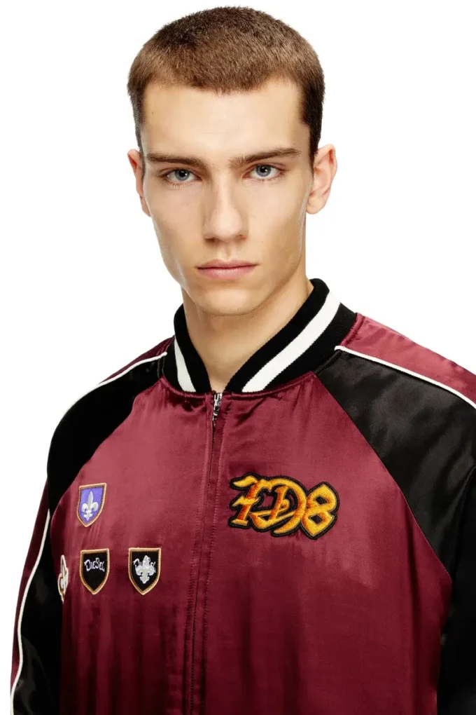 j-foulkes-cp Satin-Souvenirjacke j-foulkes-cp Satin-Souvenirjacke