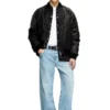 j-held Bomberjacke aus wattiertem Nylon mit ovalem D