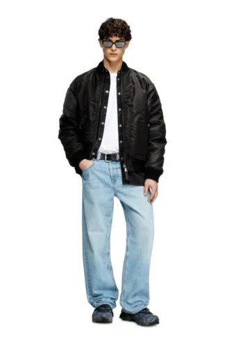 j-held Bomberjacke aus wattiertem Nylon mit ovalem D