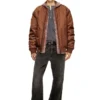 j-held Bomberjacke aus wattiertem Nylon mit ovalem D j-held Bomberjacke aus wattiertem Nylon mit ovalem D