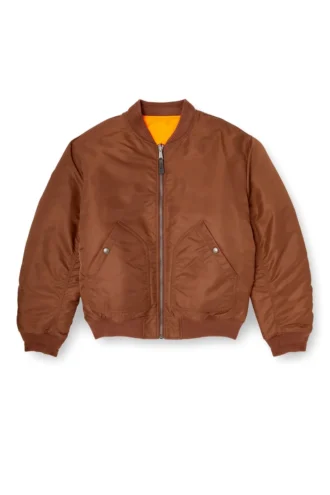 j-held Bomberjacke aus wattiertem Nylon mit ovalem D