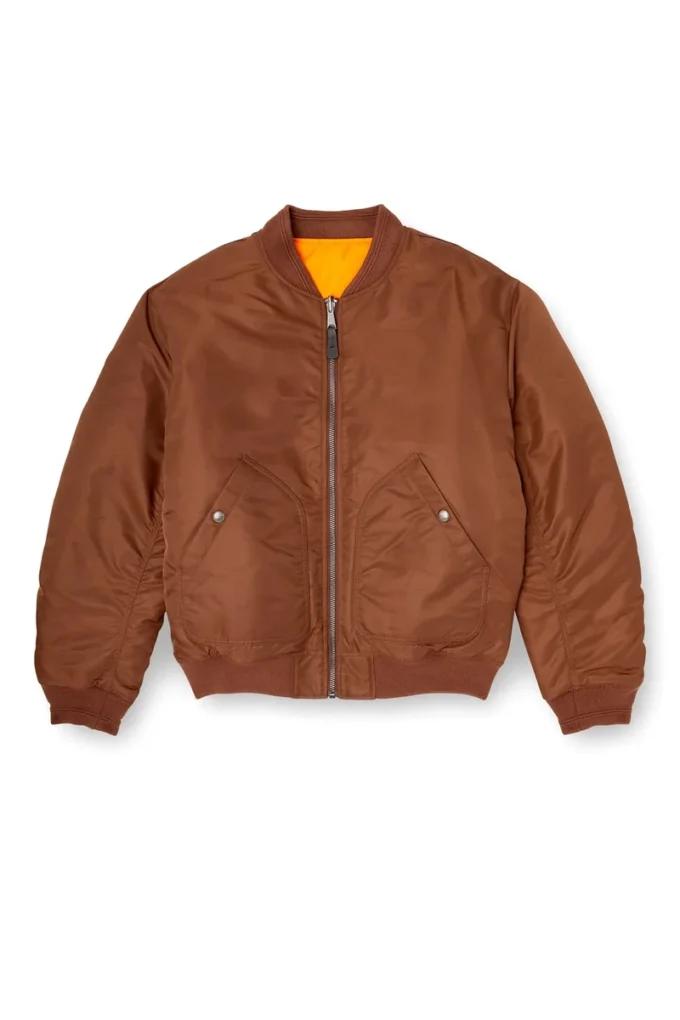 j-held Bomberjacke aus wattiertem Nylon mit ovalem D j-held Bomberjacke aus wattiertem Nylon mit ovalem D