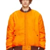 j-held Bomberjacke aus wattiertem Nylon mit ovalem D j-held Bomberjacke aus wattiertem Nylon mit ovalem D