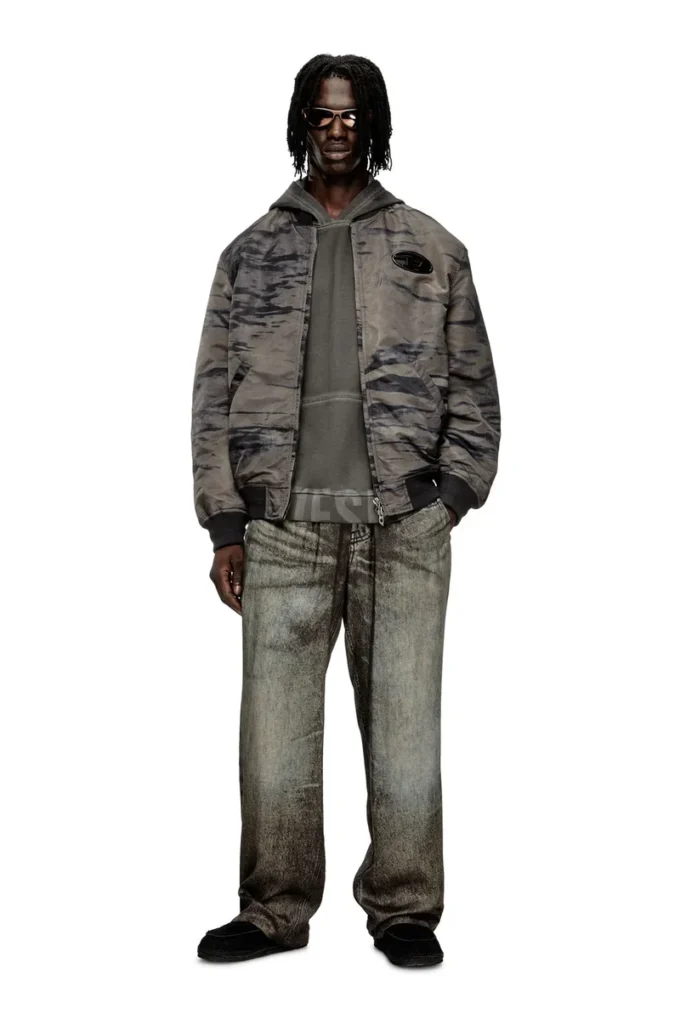 j-kepes-dlbz Gesteppte Bomberjacke aus bedrucktem Satin