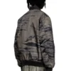 j-kepes-dlbz Gesteppte Bomberjacke aus bedrucktem Satin
