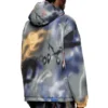 j-mirr Gesteppte Windjacke mit Graffiti-Print