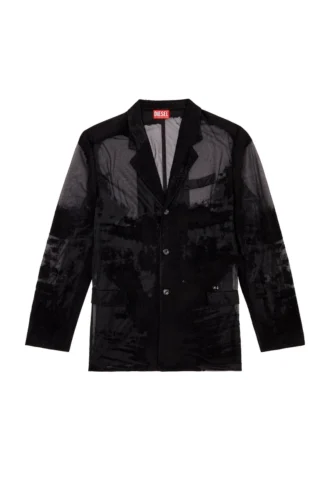 j-reg Taillierte Jacke aus Devoré-Cool-Wolle