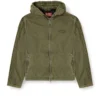 j-stitch Kapuzenjacke mit Reißverschluss aus Baumwollpopeline