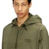 j-stitch Kapuzenjacke mit Reißverschluss aus Baumwollpopeline