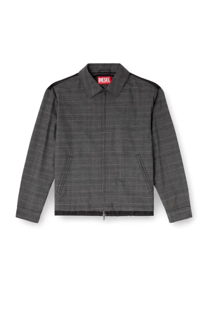 j-ting Coach-Jacke aus Prince-of-Wales-Wollmischung und Satin j-ting Coach-Jacke aus Prince-of-Wales-Wollmischung und Satin
