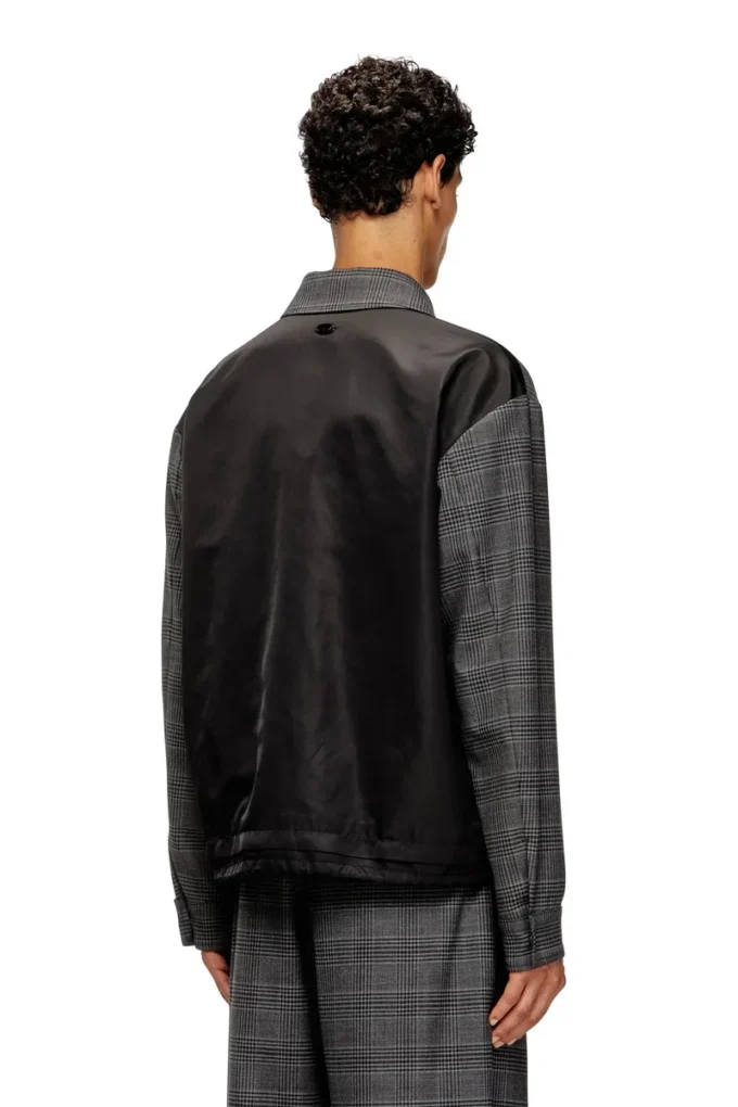 j-ting Coach-Jacke aus Prince-of-Wales-Wollmischung und Satin j-ting Coach-Jacke aus Prince-of-Wales-Wollmischung und Satin