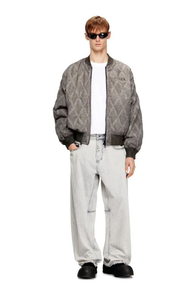 j-type-treat Gesteppte Bomberjacke mit Argyle-Muster