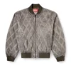 j-type-treat Gesteppte Bomberjacke mit Argyle-Muster