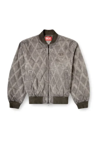 j-type-treat Gesteppte Bomberjacke mit Argyle-Muster