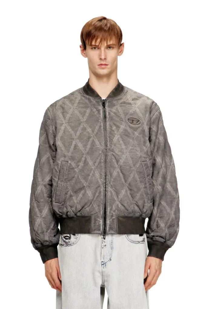 j-type-treat Gesteppte Bomberjacke mit Argyle-Muster