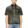 j-valois Kurzarmjacke aus Nylon in Denim-Optik