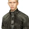j-valois Kurzarmjacke aus Nylon in Denim-Optik