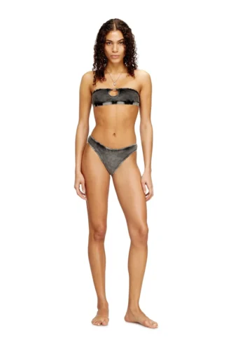 janette-dnm Weicher Bandeau-BH aus Baumwollripp mit Schmuckstein Oval D