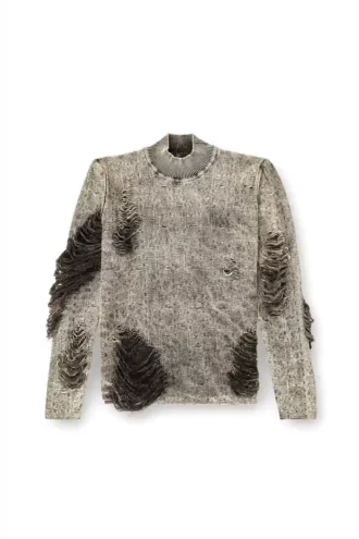 k-fjordi Destroyed-Pullover mit fliegenden Fäden