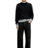 k-larence-b Baumwollpullover mit umgekehrtem Aufdruck