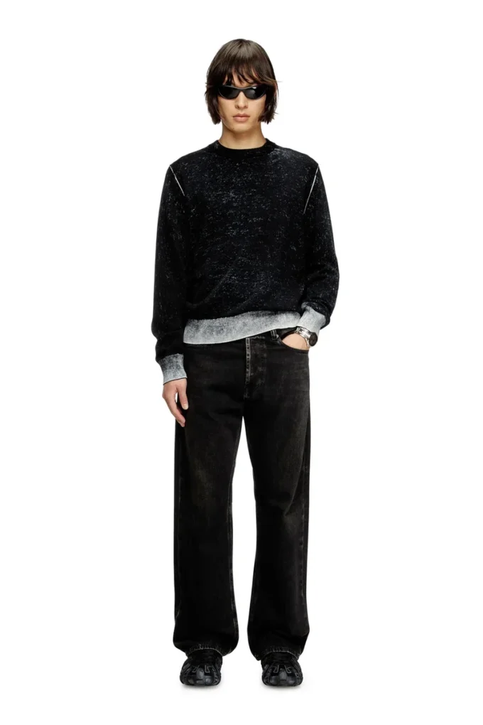k-larence-b Baumwollpullover mit umgekehrtem Aufdruck