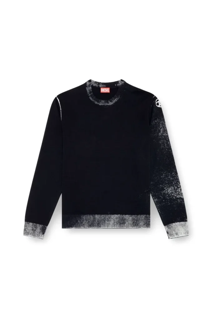 k-larence-b Baumwollpullover mit umgekehrtem Aufdruck