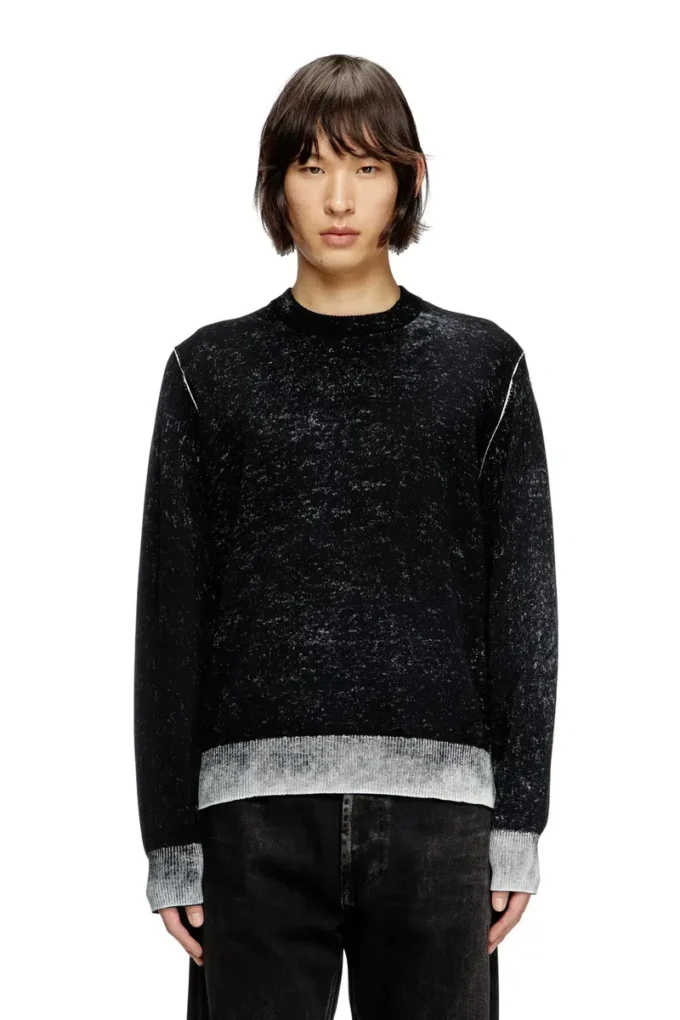 k-larence-b Baumwollpullover mit umgekehrtem Aufdruck