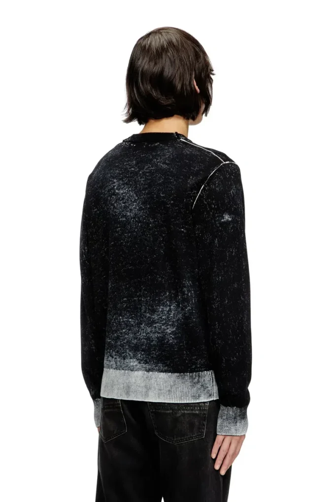k-larence-b Baumwollpullover mit umgekehrtem Aufdruck