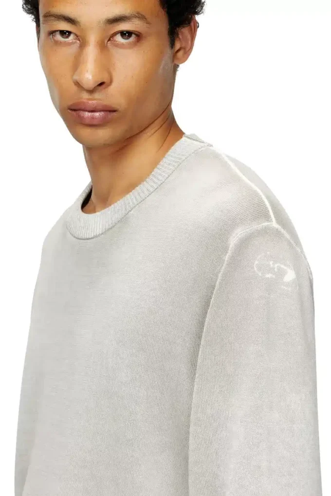 k-larence-b Baumwollpullover mit umgekehrtem Aufdruck