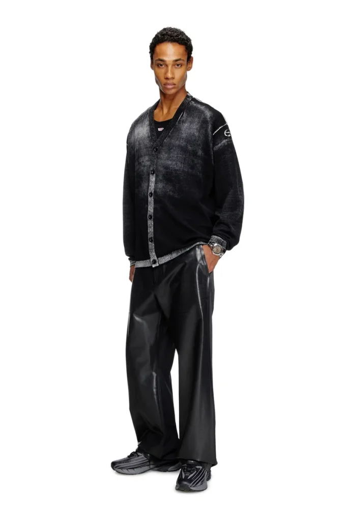 k-larence-cardigan-b Baumwollcardigan mit Reverse-Print k-larence-cardigan-b Baumwollcardigan mit Reverse-Print