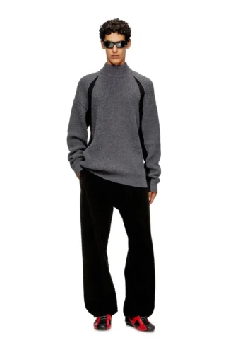 k-lollo-tn Pullover aus Alpaka-Mischung mit kontrastierenden Einsätzen