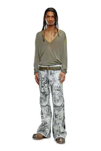 k-mirto Pullover mit V-Ausschnitt und Farbverlauf