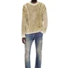k-moise Pullover mit Zopfmuster und umgekehrtem Aufdruck k-moise Pullover mit Zopfmuster und umgekehrtem Aufdruck